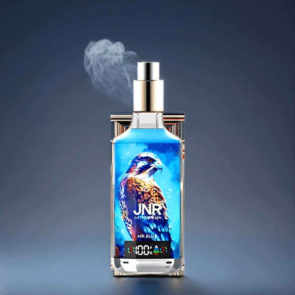 JNR Falcon X 18000 Puffs Norge Engros – 750mAh Battery, 24ml E-liquid, Type-C Lading, Digital Display, Dual Mesh Coil & Dual Core – Mr. Blå