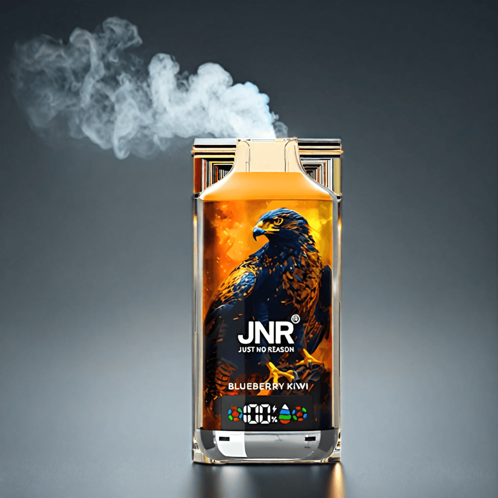 JNR Falcon X 18000 Puffs Norge Engros – Blåbær Kiwi, 750mAh, 24ml, Dual Mesh Coil, Digital Display, Type-C Lading