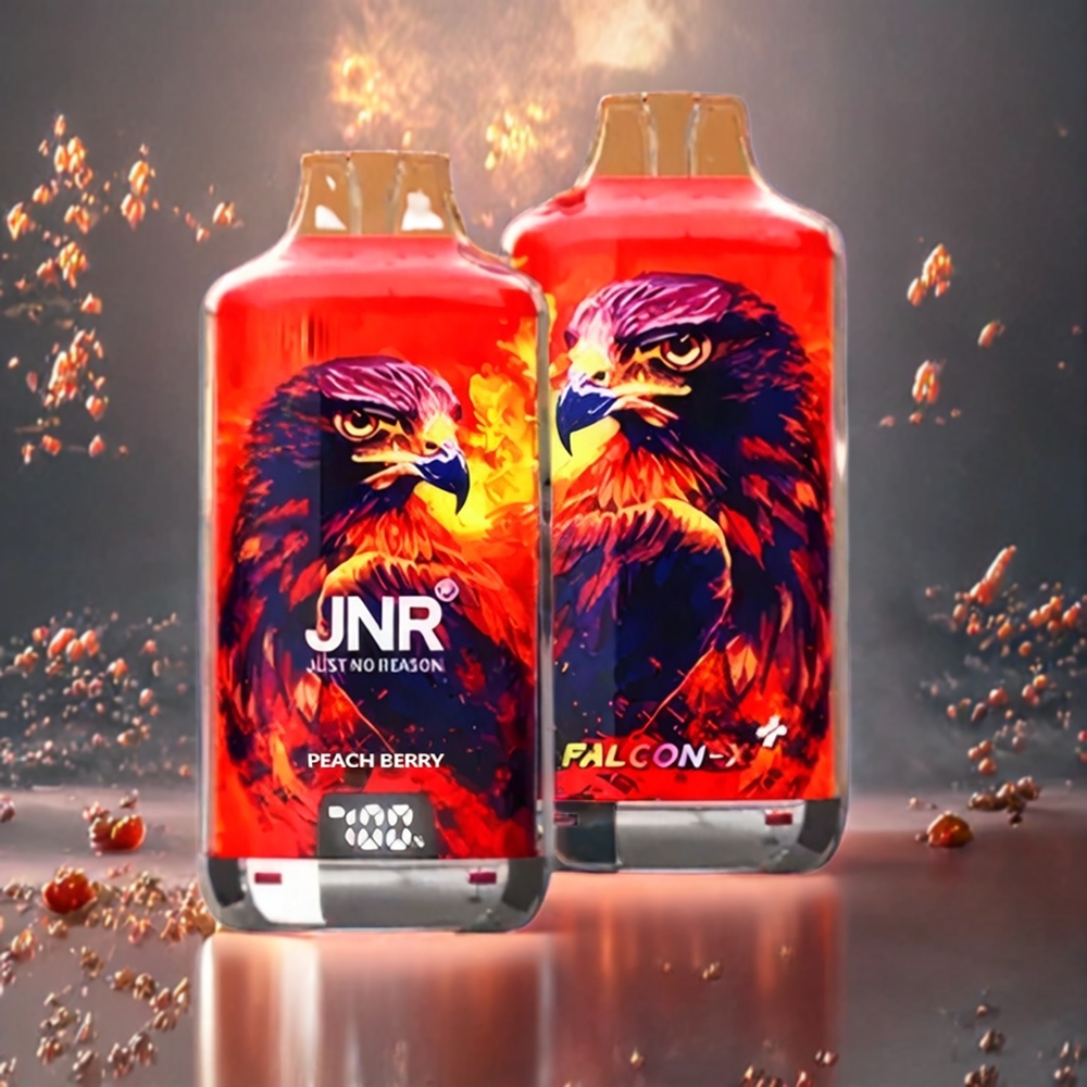 JNR Falcon X⁺ 28000 Norge Engros 28000 Puffs Fersken Bær med Synlig E-Væskenivå, Toppfyll Design & 950mAh Batteri