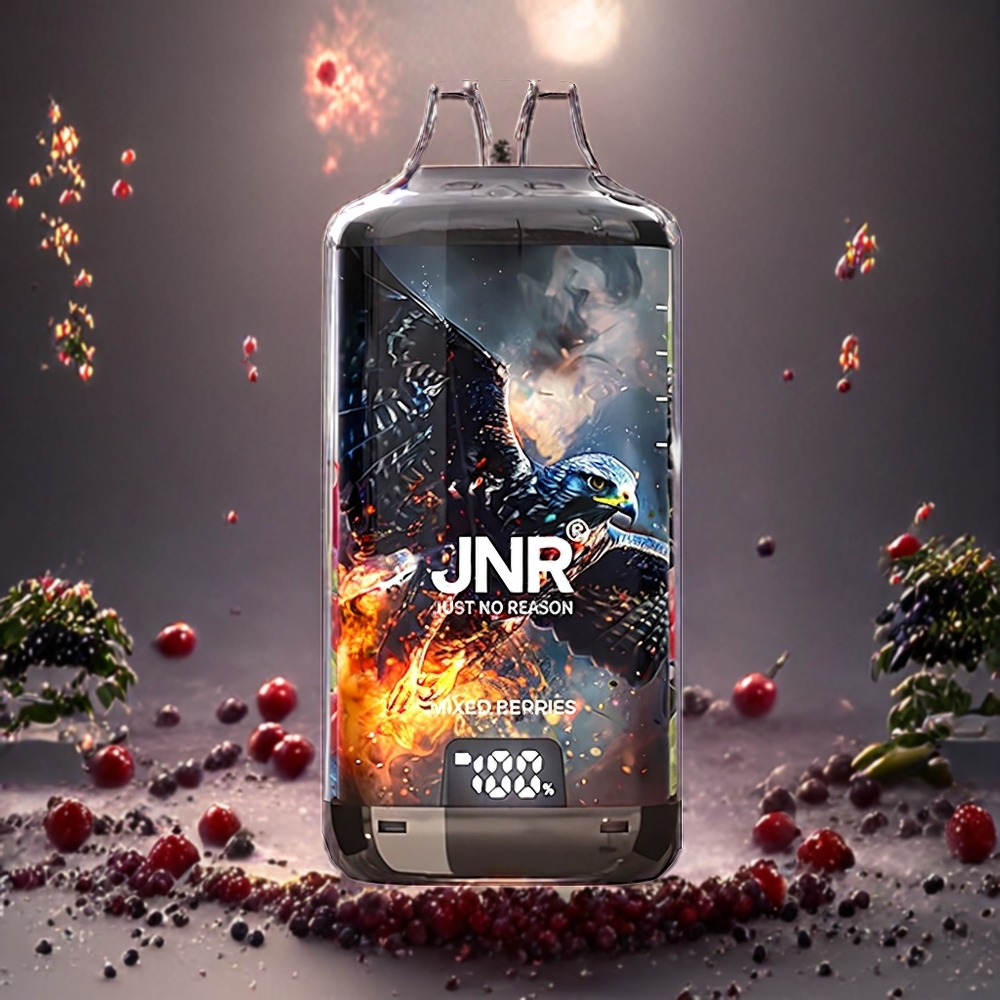 JNR Falcon X⁺ 28000 Norge Engros – Blandede Bær – Toppfyll Design, 28000 Puffs, 950mAh Batteri, 2 10ml E-Liquid Inkludert