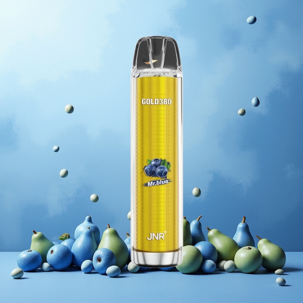 JNR Glod380 Norge Engros 6000 Puffs 13ml 1500mAh 1.0ohm Mesh Coil Vape til engangsbruk Mr Blå