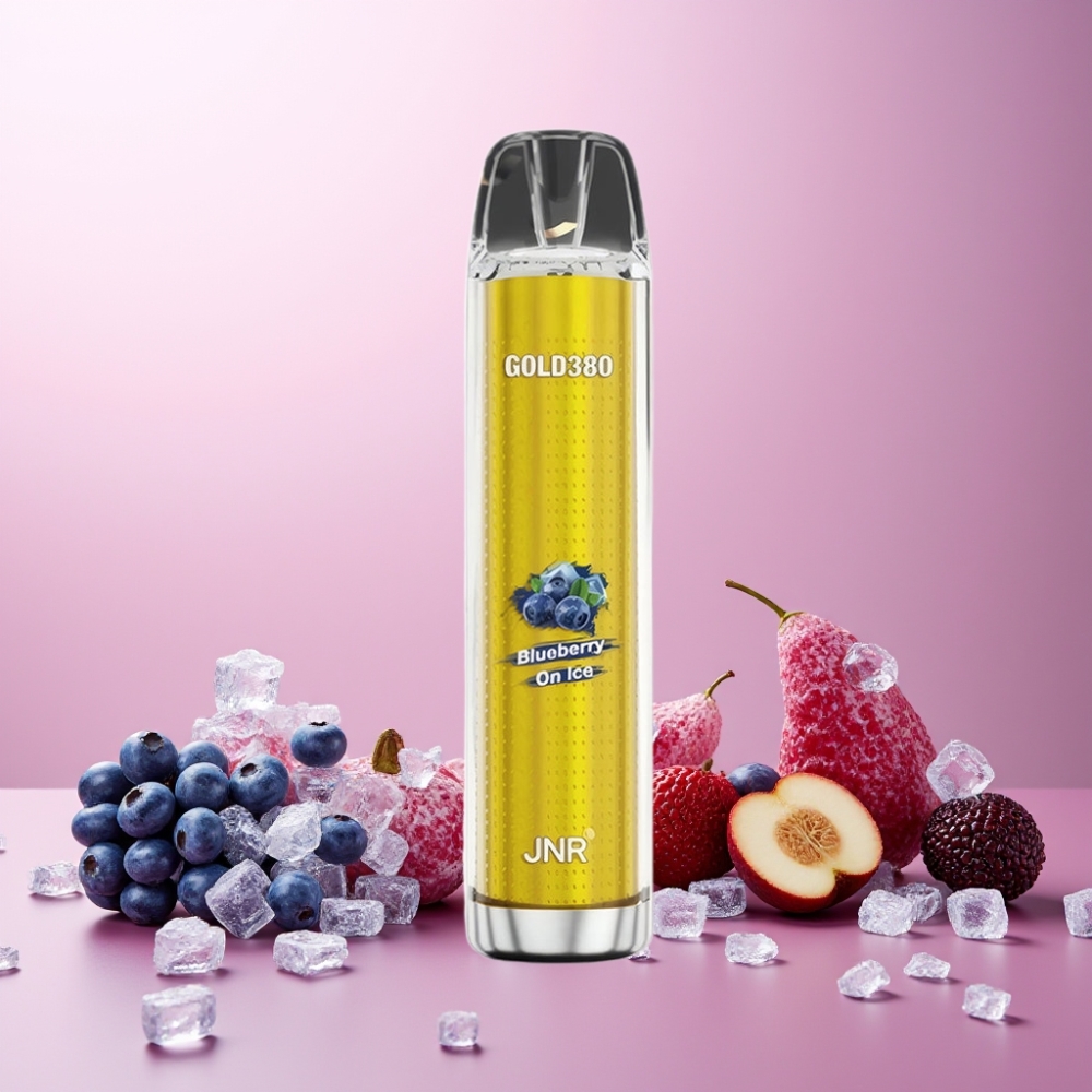 JNR Glod380 Norge Engros 6000 Puffs 13ml Blåbær På Is Vape til engangsbruk med 1500mAh Batteri og 1.0ohm Mesh Coil