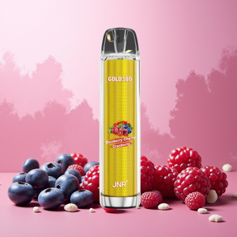 JNR Glod380 Norge Engros 6000 Puffs 13ml Vape til engangsbruk Blåbær Kirsebær Tranebær