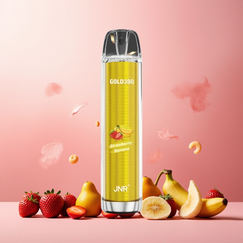 JNR Glod380 Norge Engros 6000 Puffs 13ml Vape til engangsbruk Jordbær Banan 1500mAh 1.0ohm Mesh Coil Nikotininnhold 0%,2%,5%