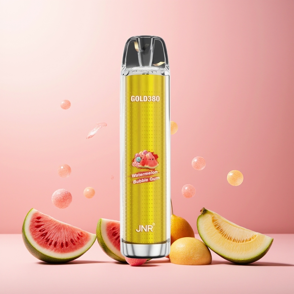 JNR Glod380 Norge Engros 6000 Puffs 1500mAh 13ml Vape til engangsbruk Vannmelon Bubble Gum