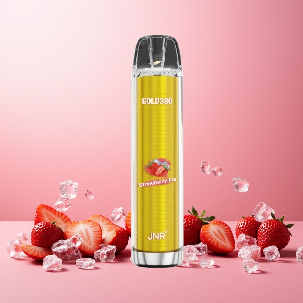 JNR Glod380 Norge Engros 6000 Puffs Vape til engangsbruk Jordbær Is 1500mAh 13ml Nikotin 0% 2% 5%