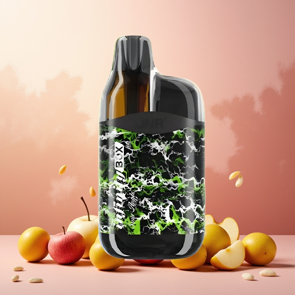 JNR Infinity Box 10700 Puffs Norge Engros Vape til engangsbruk Sur Eple – 2200mAh Batteri, 15ml E-væske, Ingen Lading