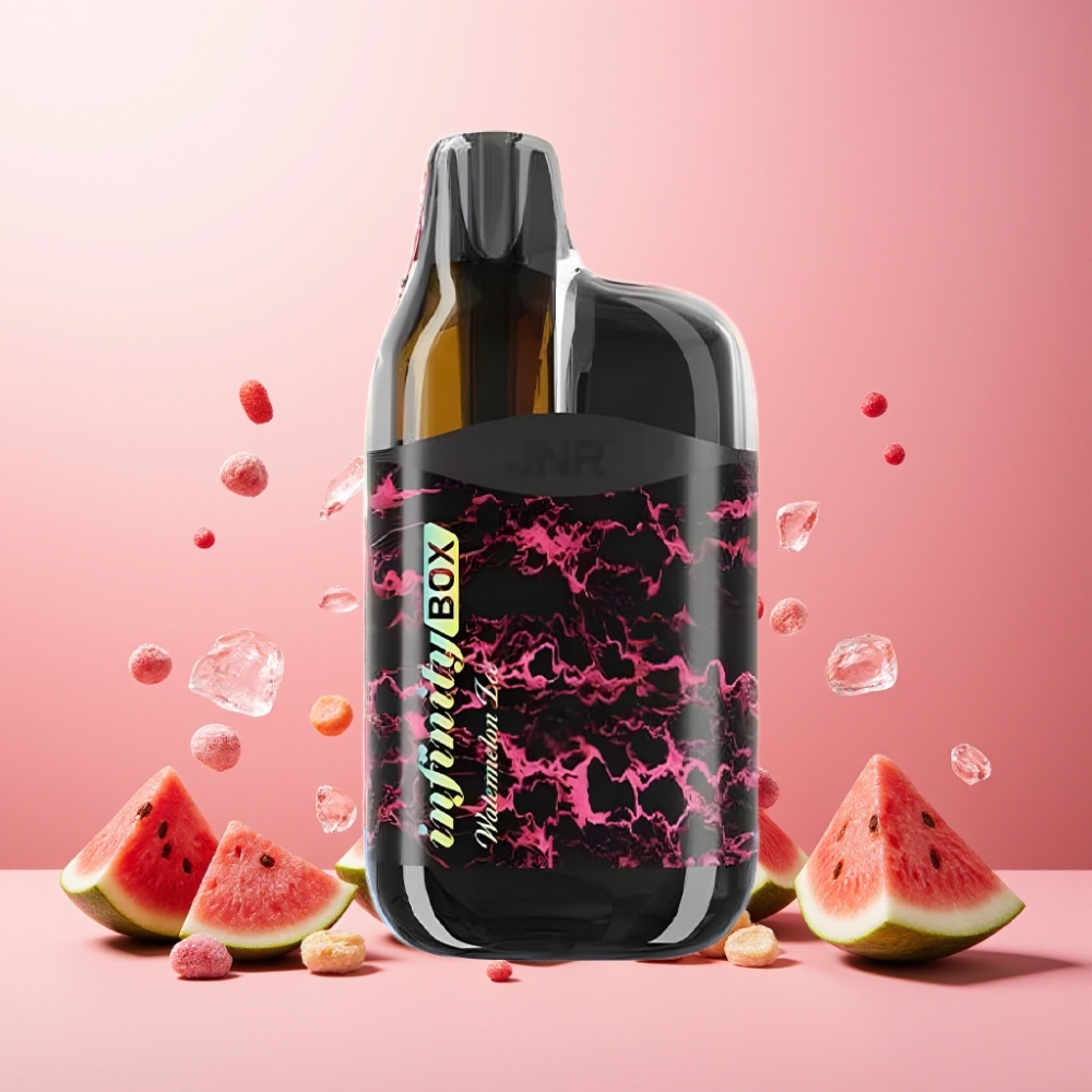 JNR Infinity Box Norge Engros 10700 Puffs Watermelon Is Vape til engangsbruk med 2200mAh Batteri og 15ml E-væske