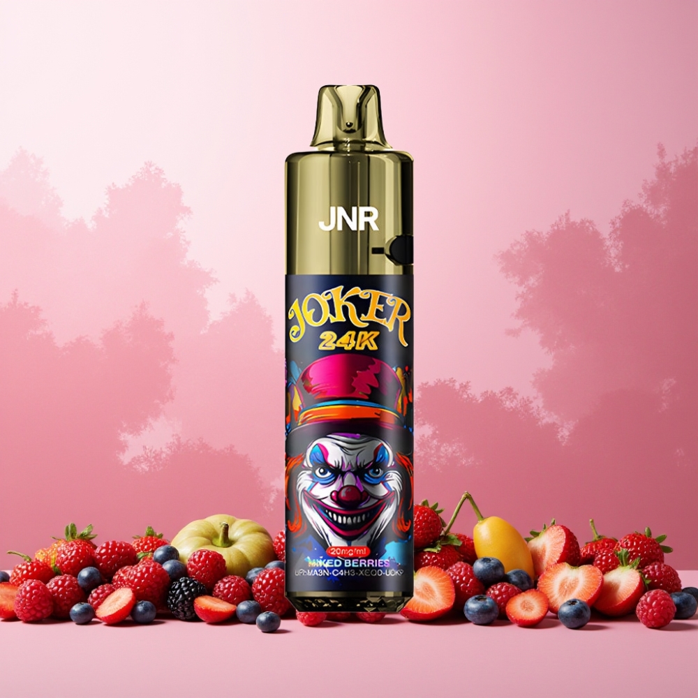 JNR Joker 24K Puffs Norge Engros Vape til engangsbruk Blandede Bær 24000 Puffs 2% Nikotin 800mAh Batteri Type-C Lading