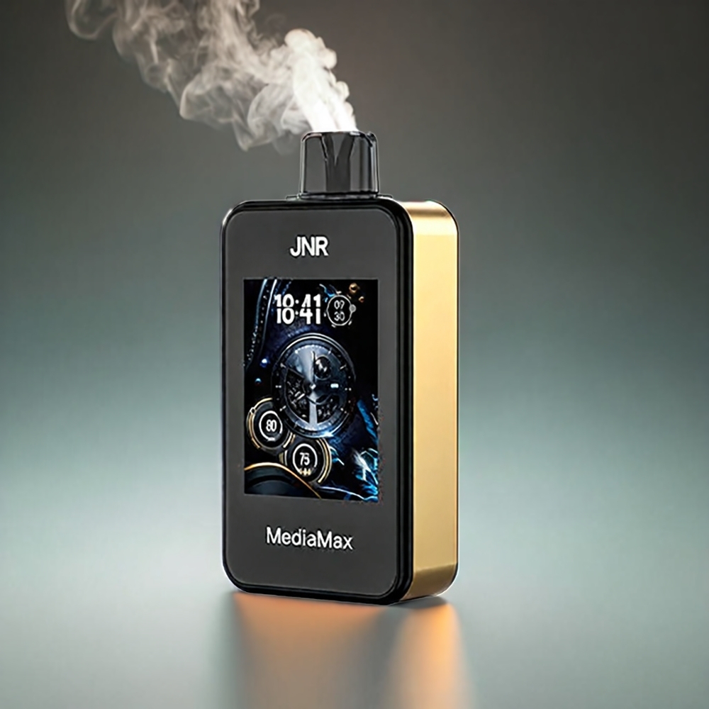 JNR MediaMax 40000 Puffs Norge Engros – 1000mAh Batteri, 21mL E-væske, 5% Nikotin, Type-C-lading – Fersken, Mango, Vannmelon