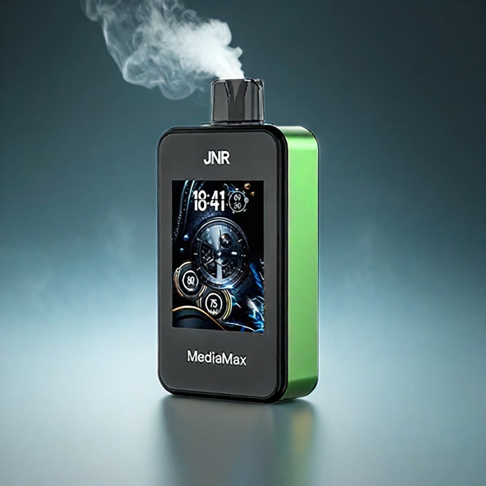 JNR MediaMax 40000 Puffs Norge Engros – 21mL E-liquid, 1000mAh, Type-C, 2.4" HD Display – Sur Eple Is