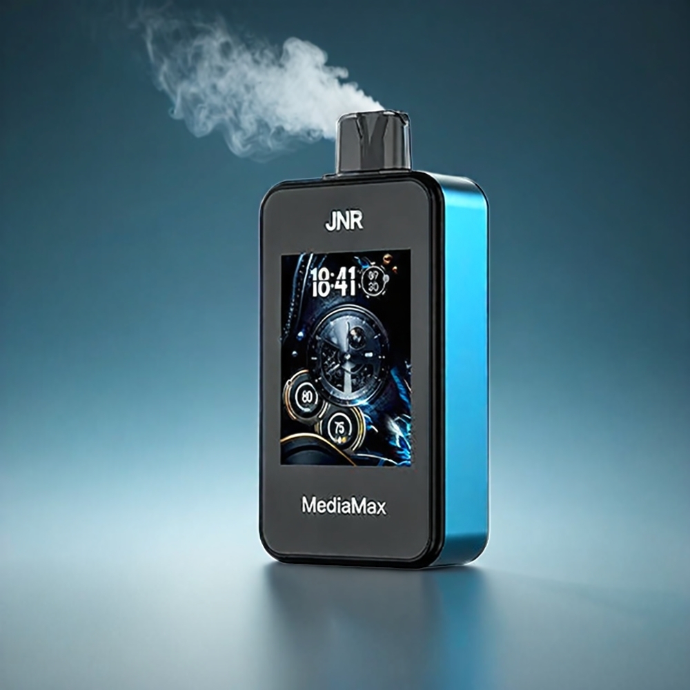 JNR MediaMax 40000 Puffs Norge Engros – Blå Bringebær Is – 21mL E-væske, 1000mAh, Type-C Lading, 2.4\" HD Skjerm