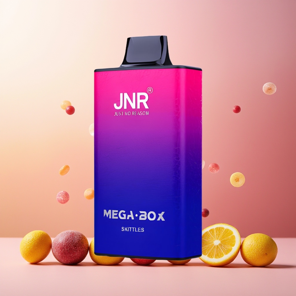 JNR Mega Box 25000 Puffs 30ml Norge Engros Vape til engangsbruk Skittles med 850mAh Batteri & Type-C Lading