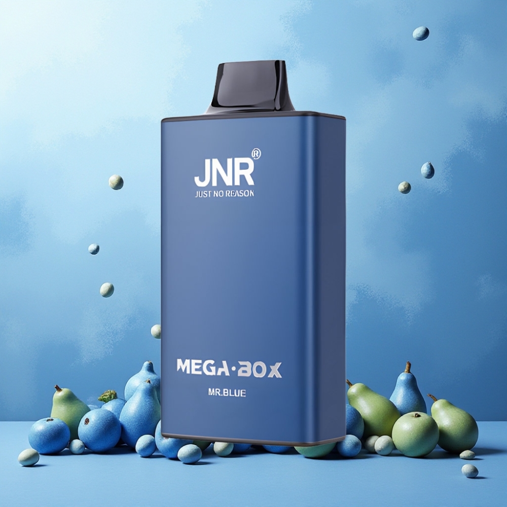 JNR Mega Box 25000 Puffs Norge Engros – 30ml E-liquid, 850mAh, Type-C, Dual Mesh, 2% Nikotin (Herr Blå)