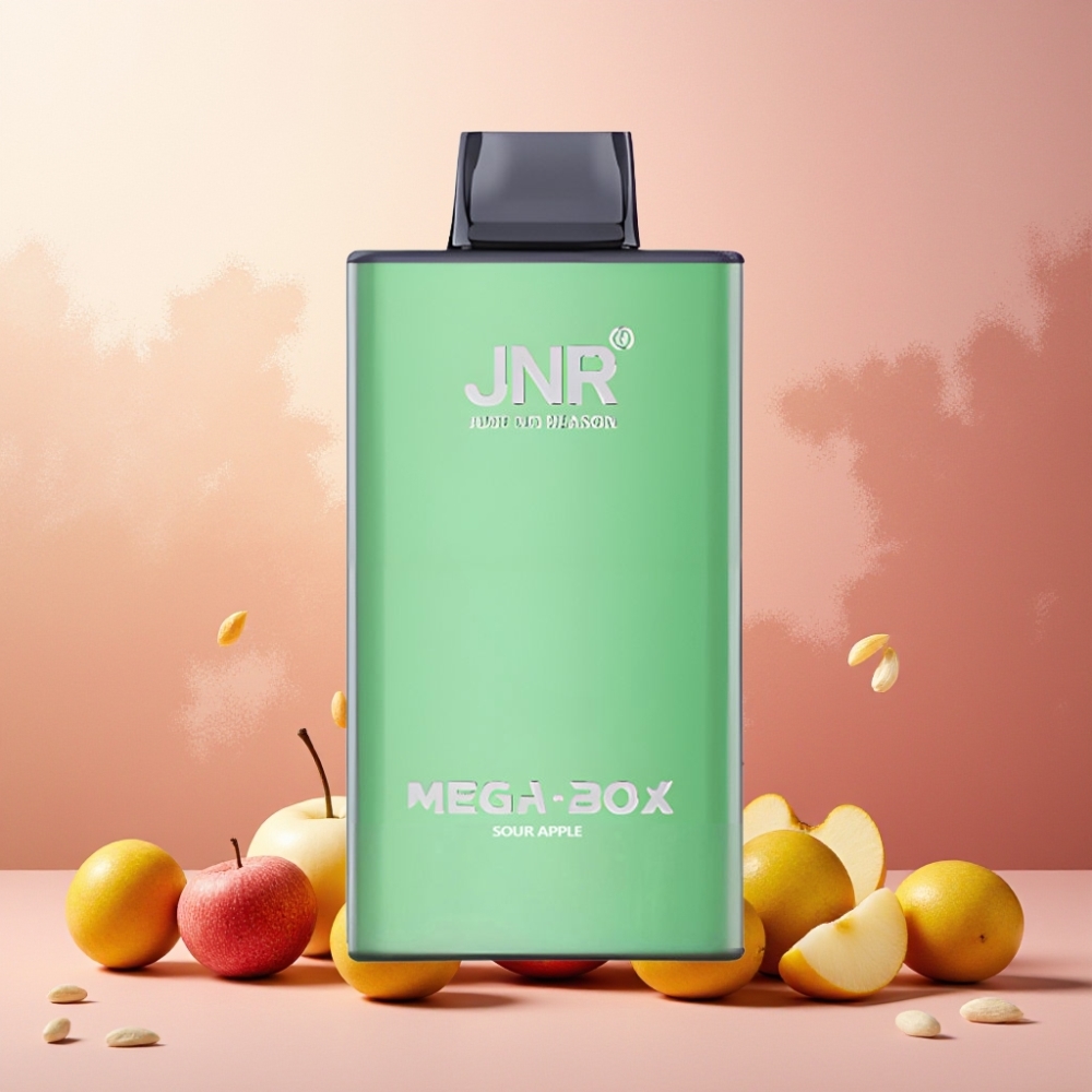JNR Mega Box Norge Engros 25000 Puffs 30ml E-liquid 850mAh Type-C Lading Vape til engangsbruk Sur Eple