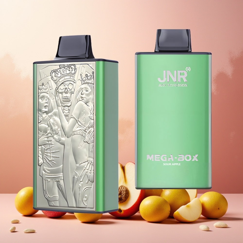 JNR Mega Box Norge Engros 25000 Puffs 30ml E-liquid 850mAh Type-C Lading Vape til engangsbruk Sur Eple