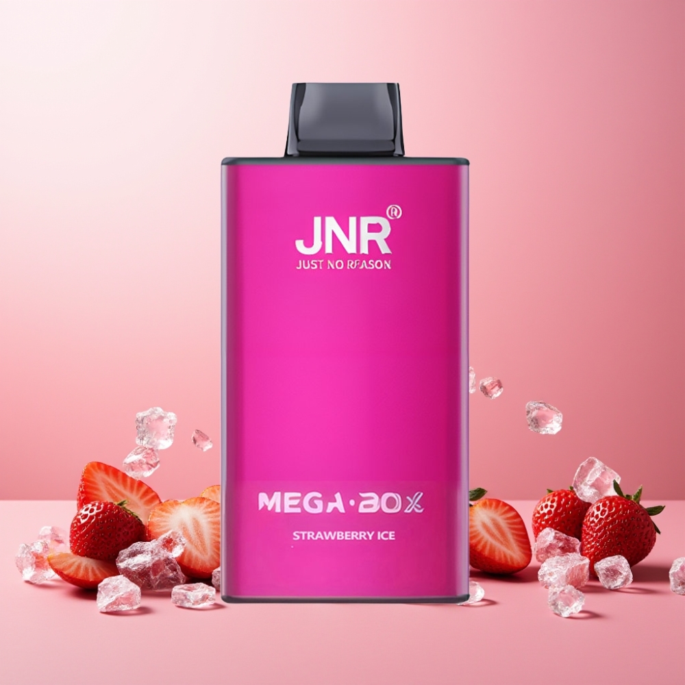 JNR Mega Box Norge Engros 25000 Puffs 30ml Jordbæris Vape til engangsbruk med 850mAh Batteri & Type-C Lading