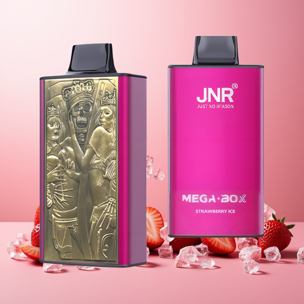 JNR Mega Box Norge Engros 25000 Puffs 30ml Jordbæris Vape til engangsbruk med 850mAh Batteri & Type-C Lading