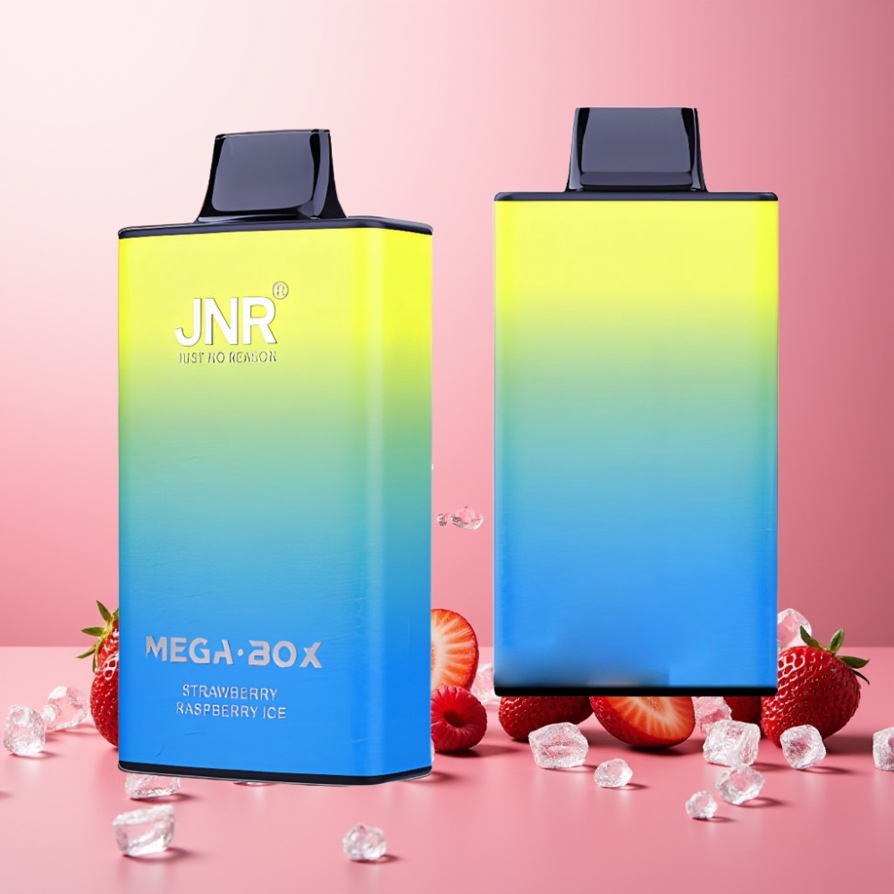 JNR Mega Box Norge Engros 25000 Puffs Vape til engangsbruk Jordbær Bringebær Is med 30ml E-liquid og 850mAh Batteri