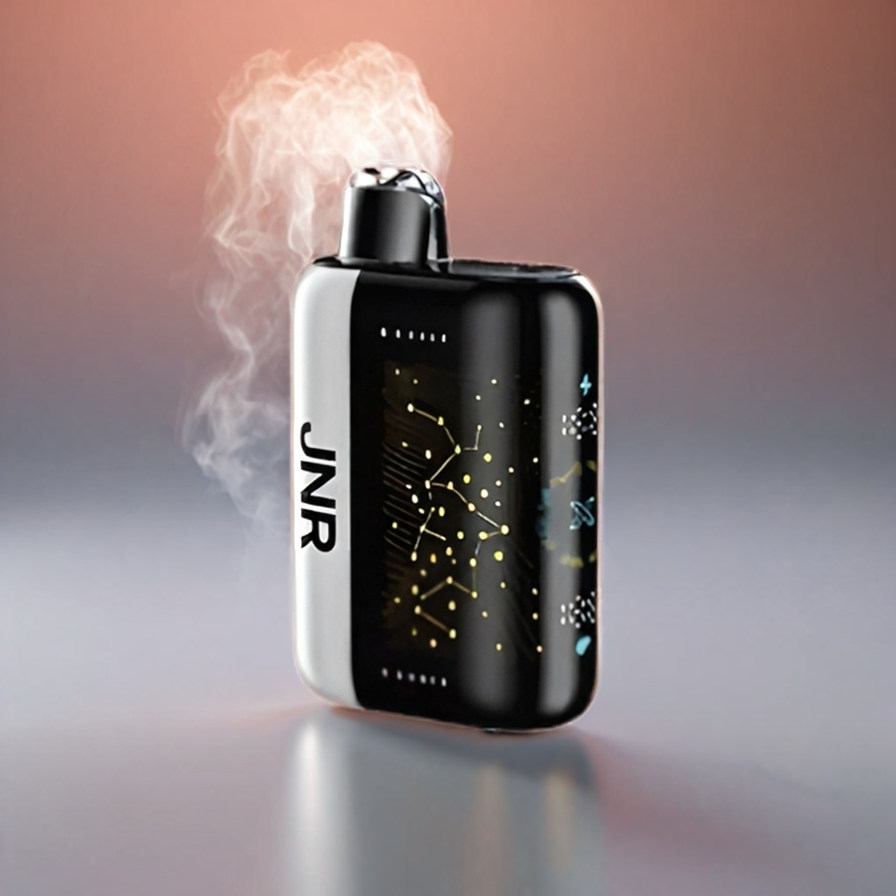 JNR Plus-X 26000 Puffs Norge Engros – Hvit Fersken Bringebær med 28ml E-væske, 850 mAh Batteri, Type-C Lading & 3D Bøyd Skjerm