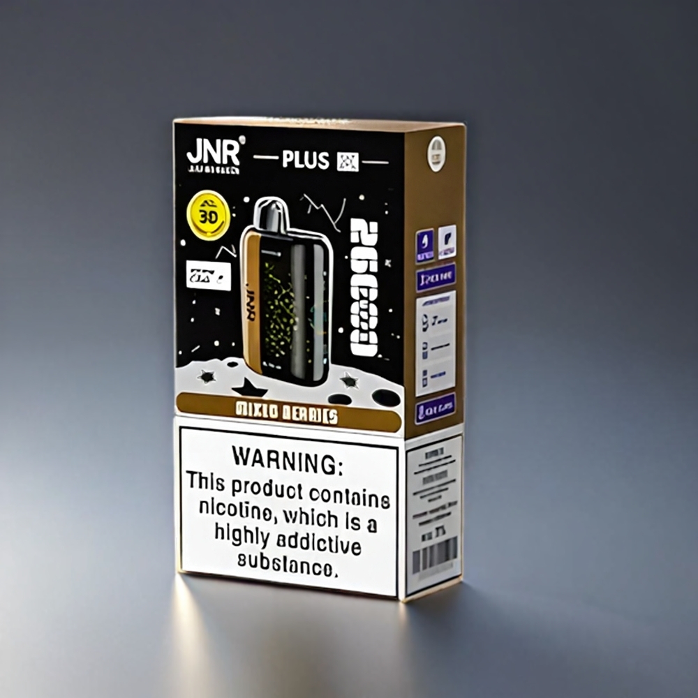 JNR Plus-X Norge Engros 26000 Puffs 28ml 2% Nikotin Dual Mesh Coil Type-C Hurtiglading 3D Buet Skjerm Mixed Berries