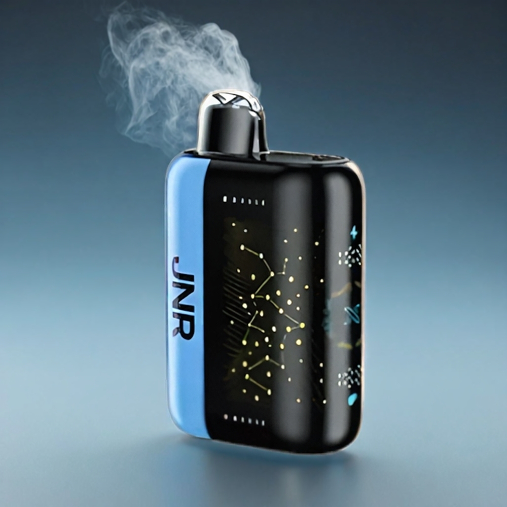 JNR Plus-X Norge Engros 26000 Puffs 850 mAh 28ml Blå Bringebær Is Type-C Lading 3D Buet Skjerm