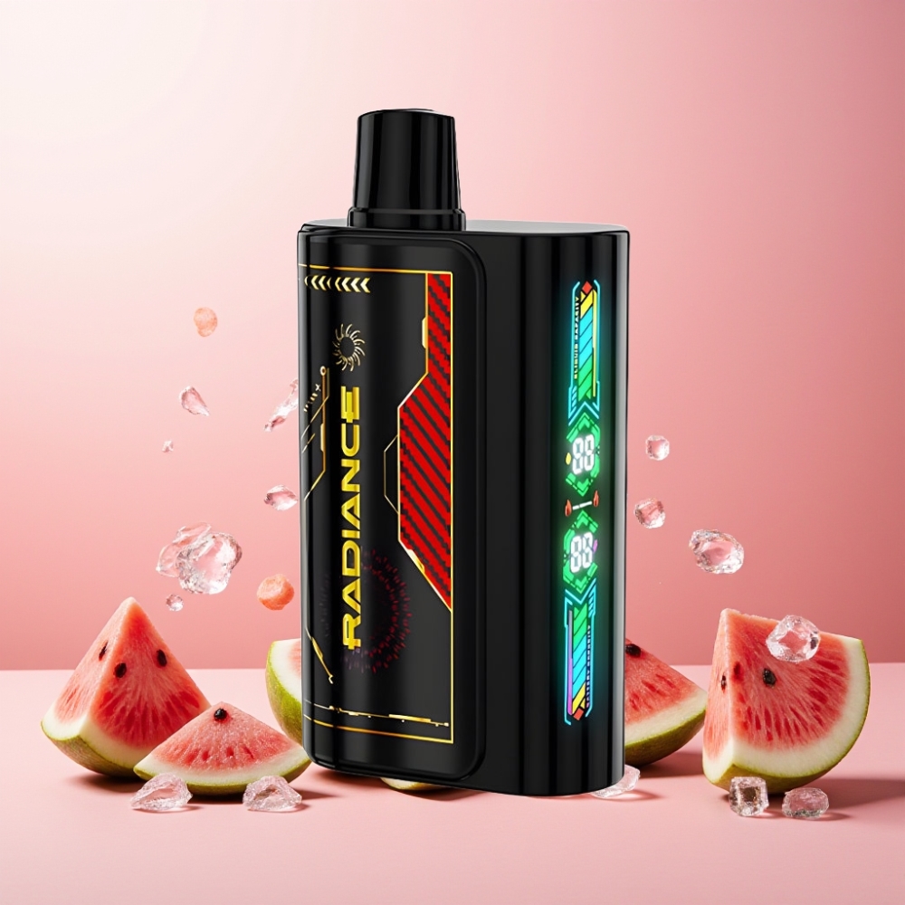 JNR Radiance Norge Engros 31000 Puffs Vape til engangsbruk Vannmelon Is med Smart Animation Screen & 950 mAh Batteri