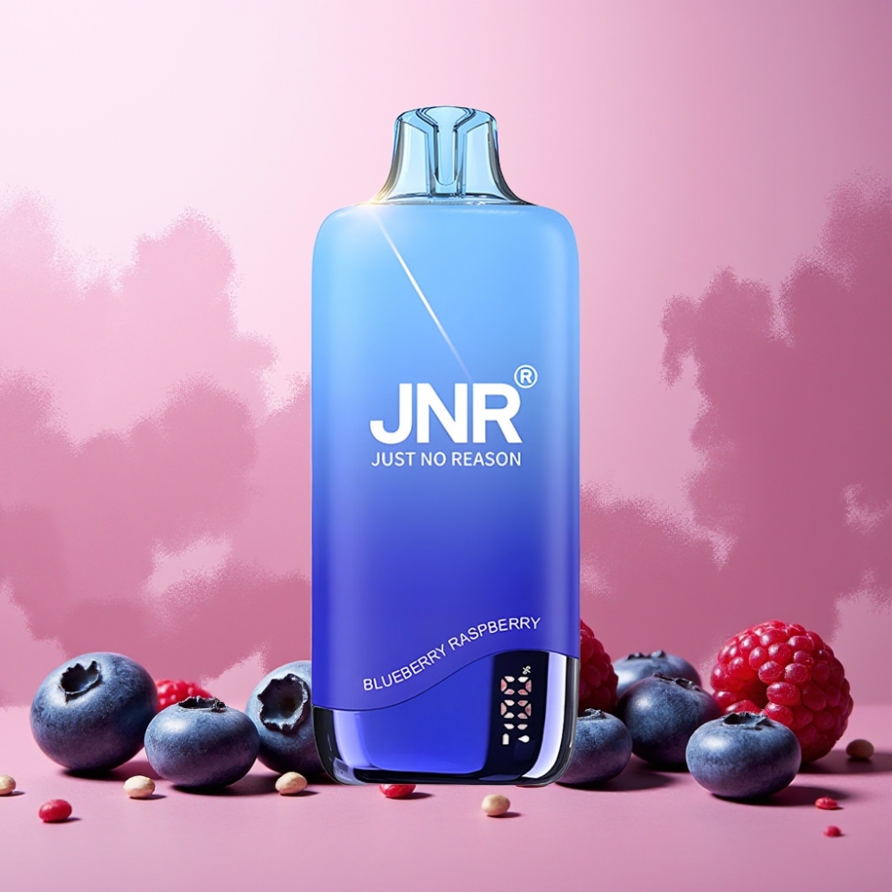 JNR Rainbow 10500 Puffs Norge Engros Vape til engangsbruk Blåbær Bringebær med 600mAh Batteri, 0.8ohm Mesh Coil og 18ml E-Liquid Tank