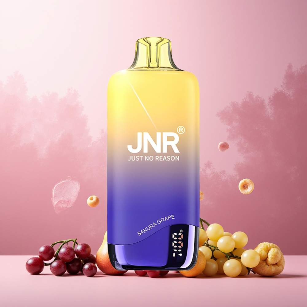 JNR Rainbow 10500 Puffs Norge Engros Vape til engangsbruk Sakura Drue – 600mAh, 18ml Tank, Type-C-lading, 0.8ohm Mesh Coil