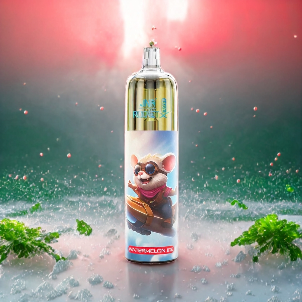 JNR Rocket X 12400 Puffs Norge Engros med Vanntmelon Is, Type-C Ladning, Justerbar Luftstrøm, 850mAh Batteri