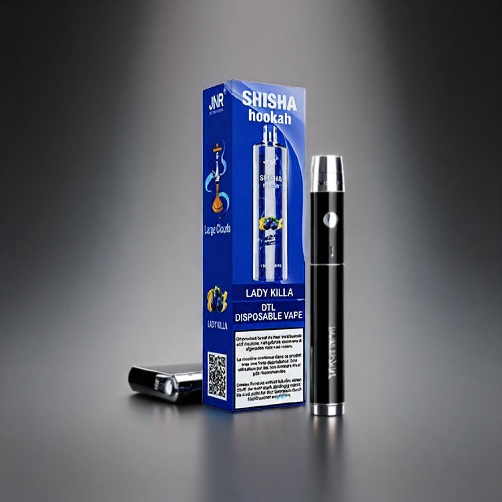 JNR Shisha Hookah 12000 Puffs Norge engros – 24ml e-væske, 750mAh batteri, Type-C lading