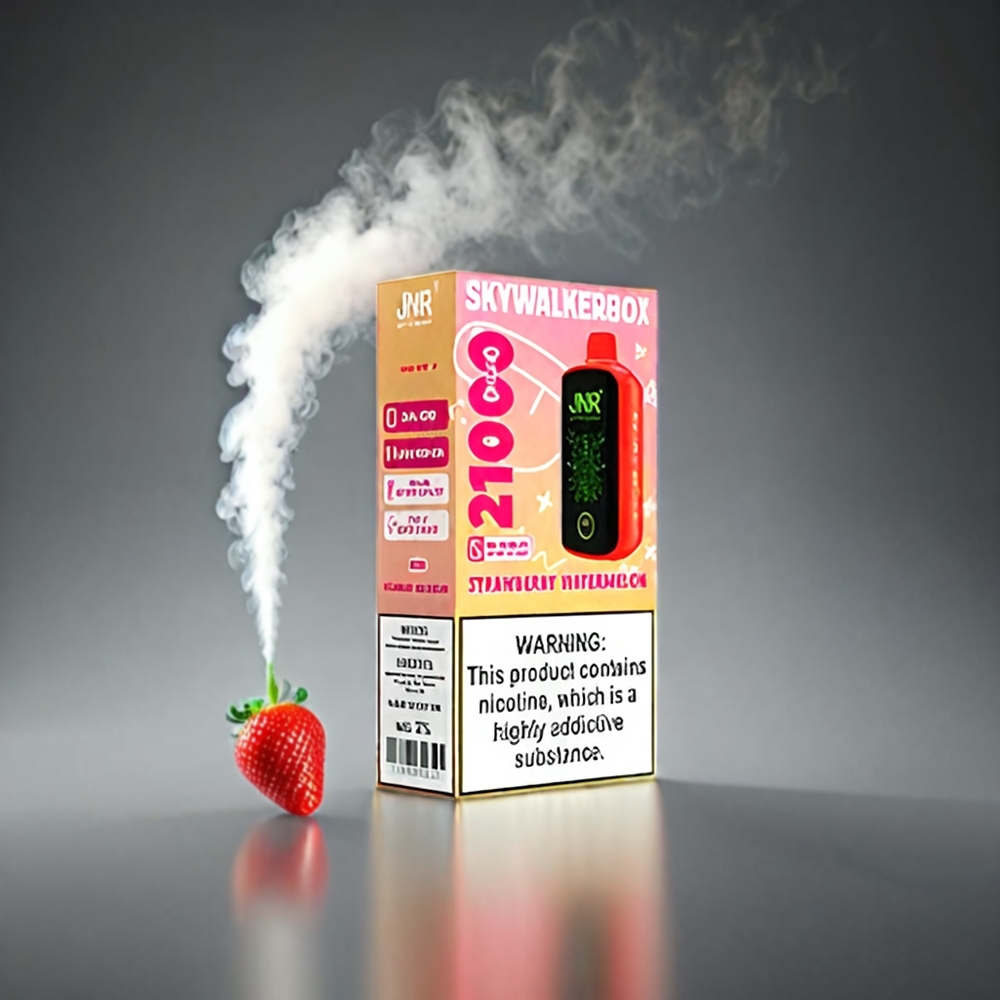 JNR Skywalker Box Norge Engros 21000 Puffs 850mAh Type-C Lading Jordbær Vannmelon Dual Mesh Coil