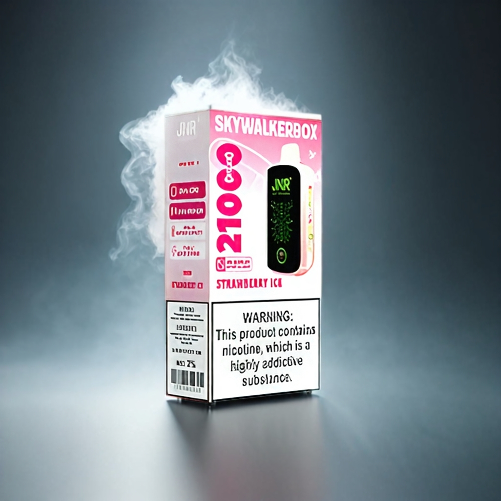 JNR Skywalker Box Norge Engros 21000 Puffs Vape Jordbær Is 850mAh Type-C