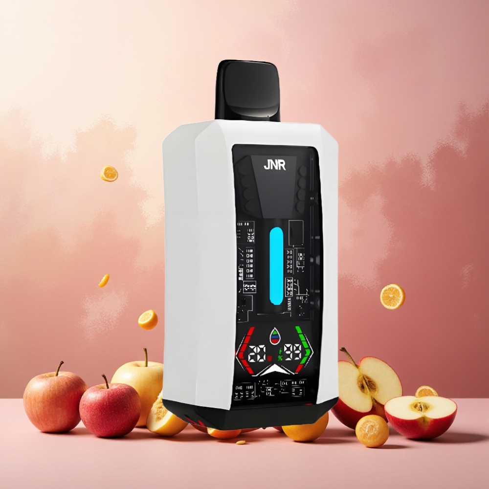 JNR Tank Pro 33000 Puffs Norge Engros Vape til engangsbruk Dobbel Eple med 28ml e-Liquid, Digital Display og Type-C Lading
