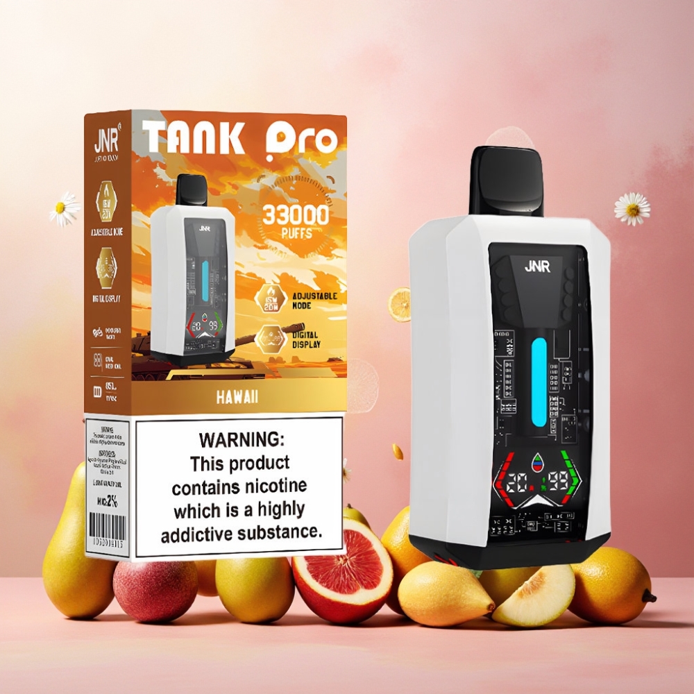 JNR Tank Pro 33000 Puffs Norge Engros Vape til engangsbruk med 28ml e-Liquid, Digital Display og Type-C Lading