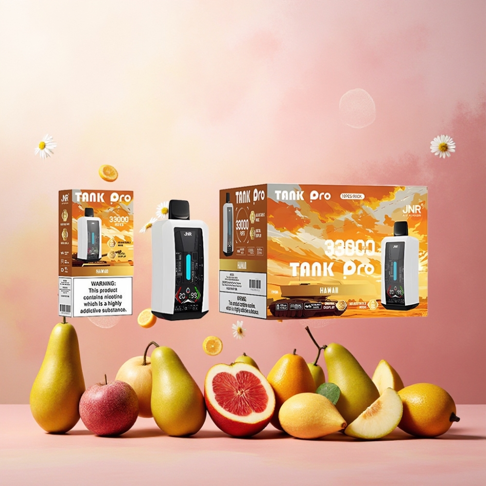 JNR Tank Pro 33000 Puffs Norge Engros Vape til engangsbruk med 28ml e-Liquid, Digital Display og Type-C Lading