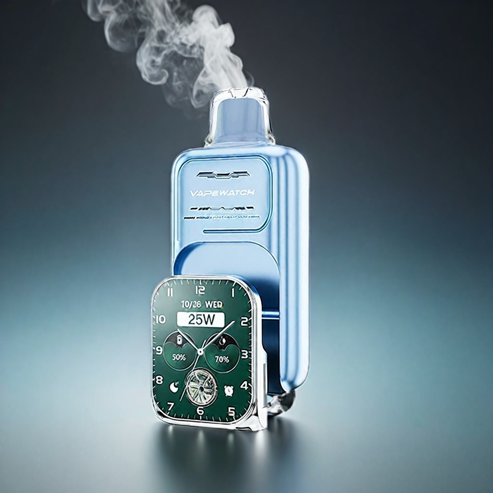JNR Vape Watch 30000 Puffs Norge Engros – Blåbær og Vannmelon – 1000mAh Batteri – 19mL E-væske – 5% Nikotin – Type-C Lading