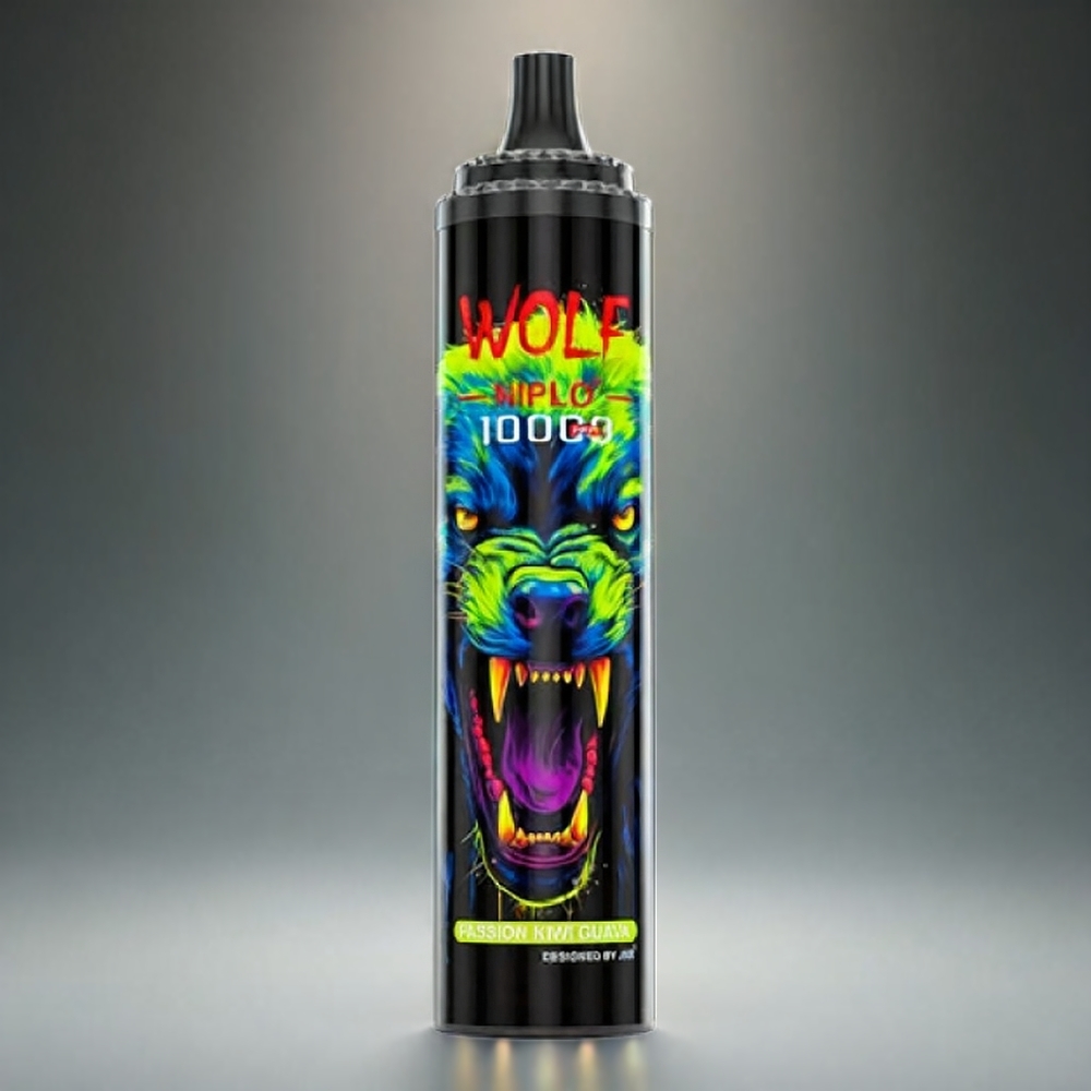JNR Wolf 10000 Puffs Norge Engros Disposable Vape – 20ml E-Liquid, 650mAh Type-C, 1.0 Ohm Mesh Coil, Passion Kiwi Guava, 0%/2%/5% Nikotin