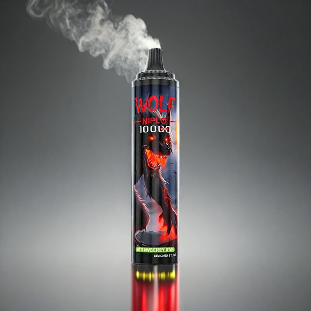 JNR Wolf 10000 Puffs Norge Engros – Kiwi Jordbær – 1.0 Ohm Mesh Coil – 650mAh – 20ml – Type-C Ladning
