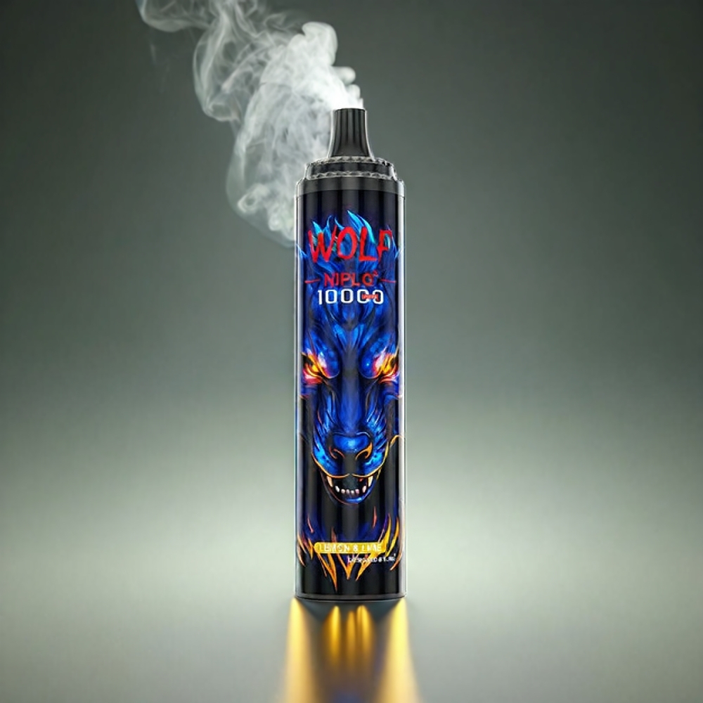 JNR Wolf 10000 Puffs Norge Engros – Sitron & Lime – 1.0 Ohm Mesh Coil – 650mAh – Type-C-lading