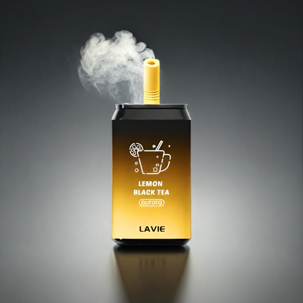 LAVIE Aurora 11000 Puffs Norge Engros – 22ML E-væske, 650mAh, Type C – Sitron Svart Te