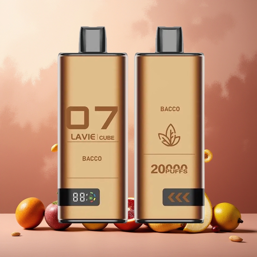 Lavie Cube 20000 Puffs Vape til engangsbruk Norge Engros – 28ML Salt Nicotine 2%/5%, Type C-lading, 600mAh Batteri