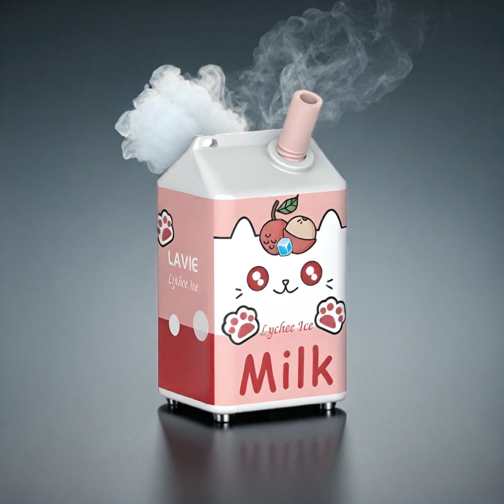 LAVIE Milk 7000 Puffs Norge Engros – Litchi Is med 16ML, 600mAh, Type C-lading