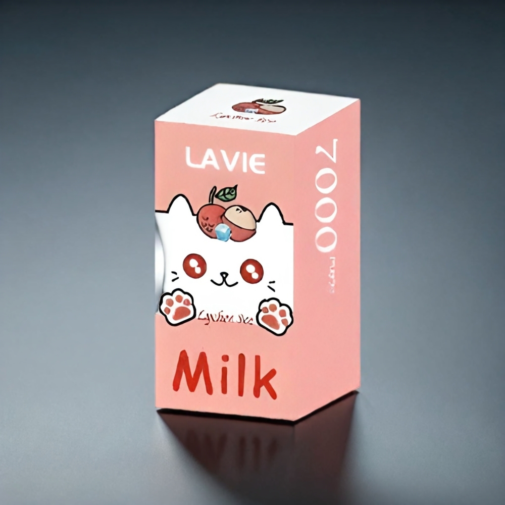 LAVIE Milk 7000 Puffs Norge Engros – Litchi Is med 16ML, 600mAh, Type C-lading