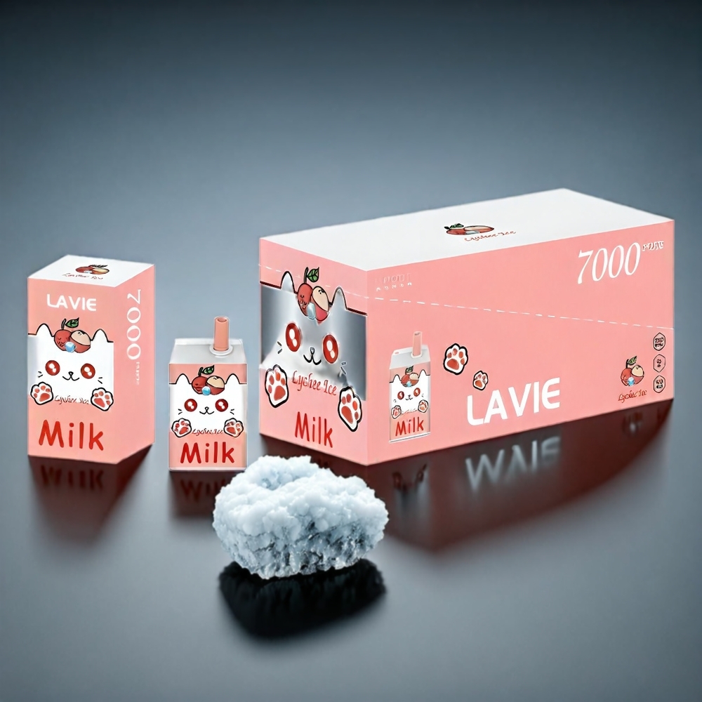 LAVIE Milk 7000 Puffs Norge Engros – Litchi Is med 16ML, 600mAh, Type C-lading