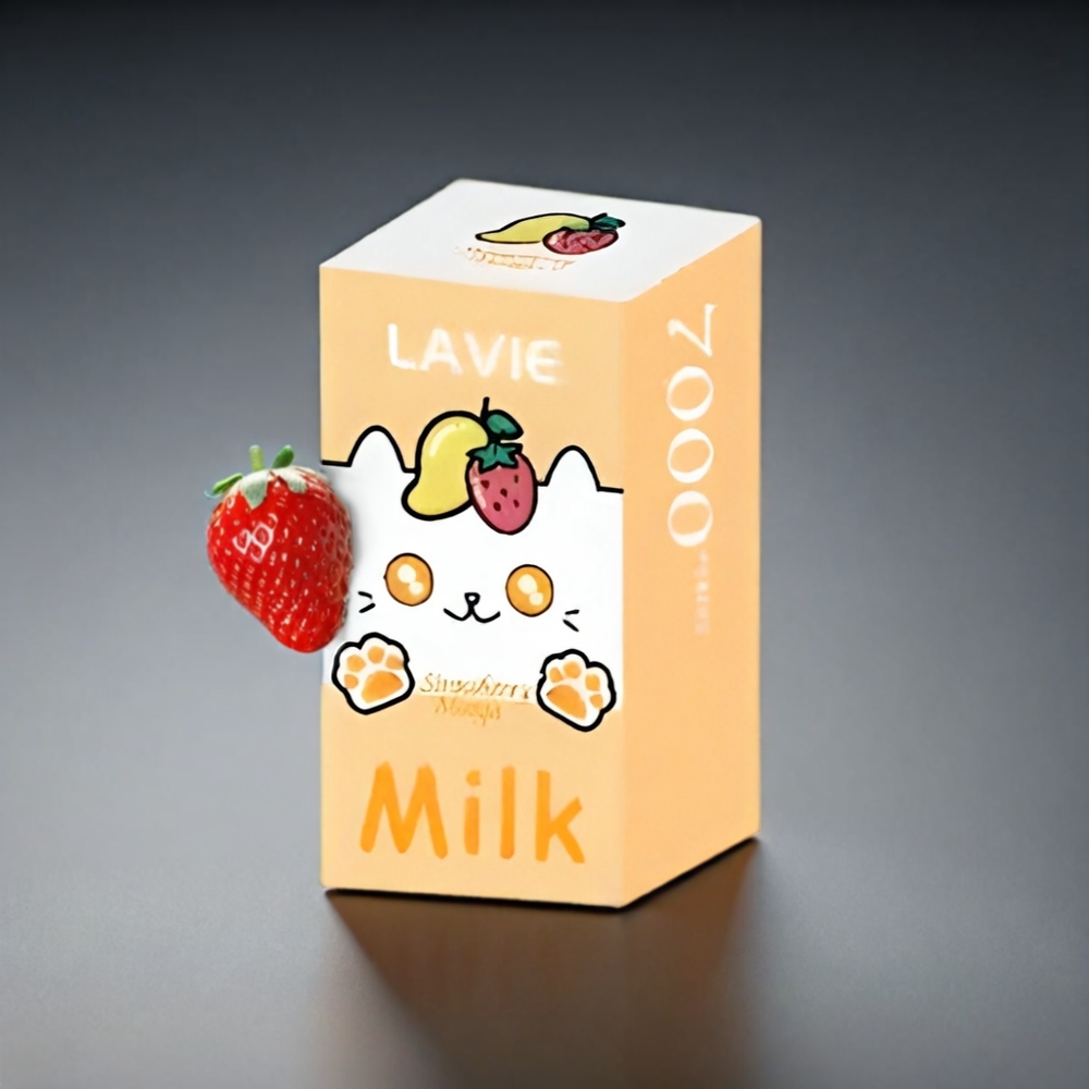 LAVIE Milk 7000 Puffs Norge engros – Jordbær Mango 16ML – 600mAh Type-C