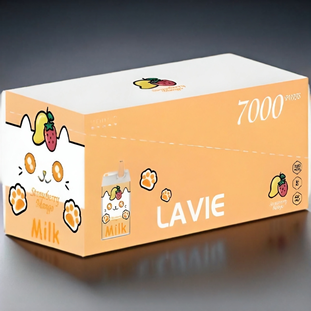 LAVIE Milk 7000 Puffs Norge engros – Jordbær Mango 16ML – 600mAh Type-C