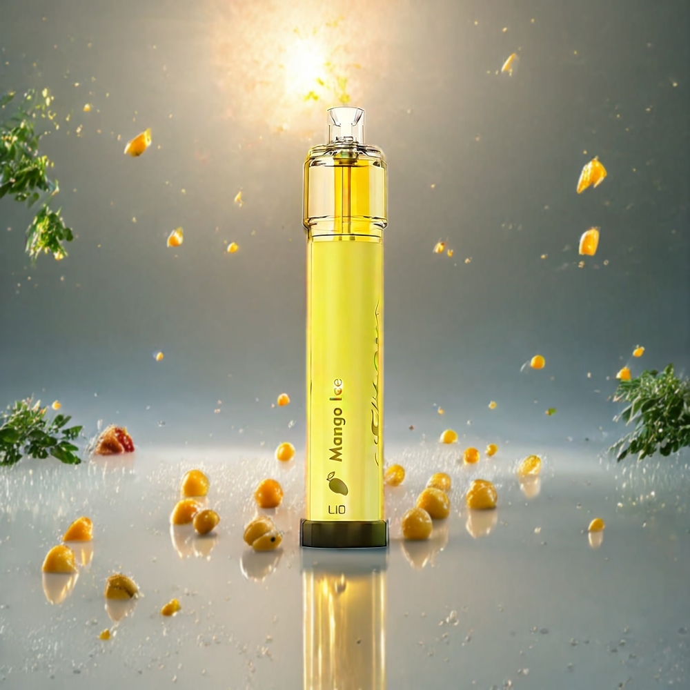 LIO Bee Lit 2500 Puffs Norge Engros Engangs vape Mango Is med 6.0ml e-væske og 1300mAh batteri