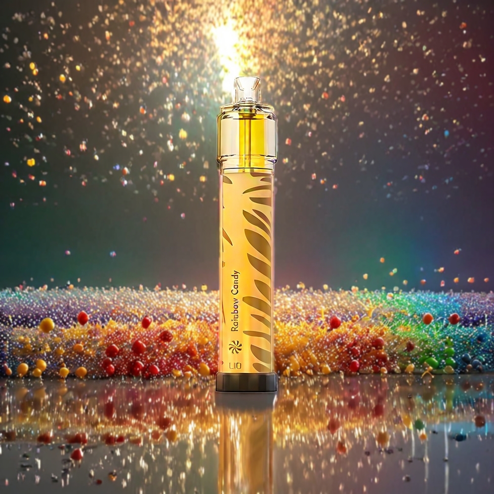LIO Bee Lit 2500 Puffs Norge Engros Engangsvape Regnbue Godteri – 6.0ml E-væske, 1300mAh Batteri, 5% Nikotin