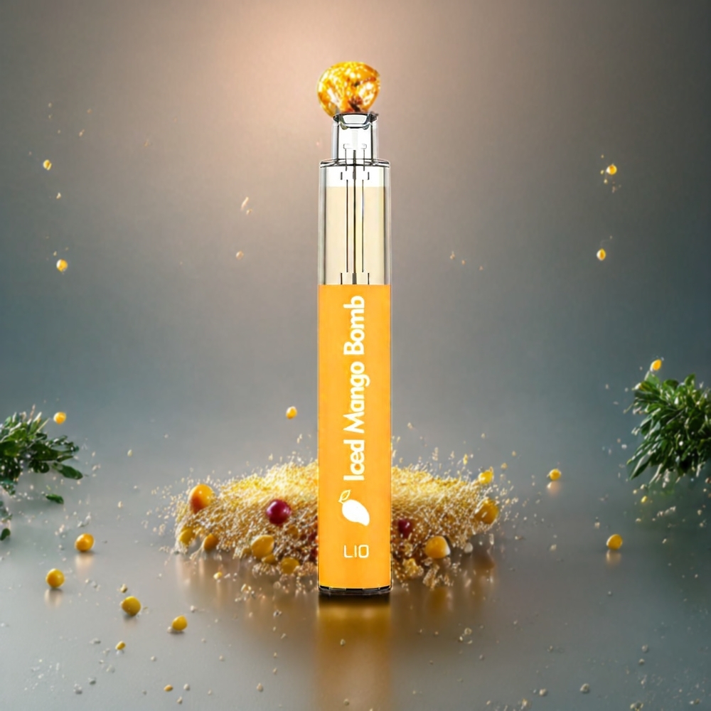 LIO BEE Norge Engros Engangs vape Iscoldet Mango Bomb 650mAh 3.5ml LIO BEE Norge Engros Engangs vape 1000mAh 5.0ml